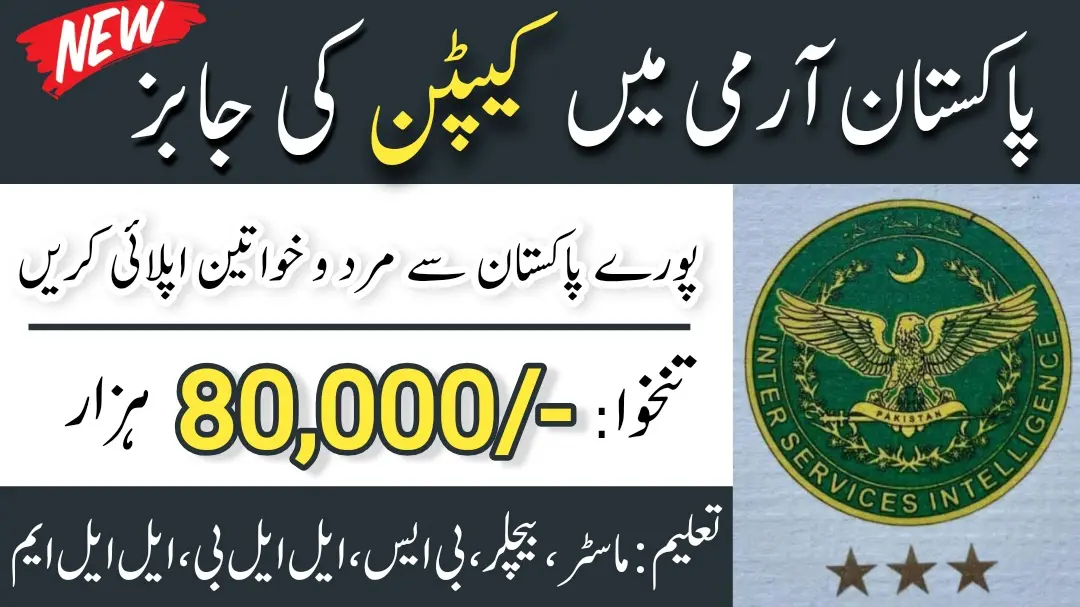 Join Pakistan Army 2024: Captain Positions through DSSC – Apply Now!