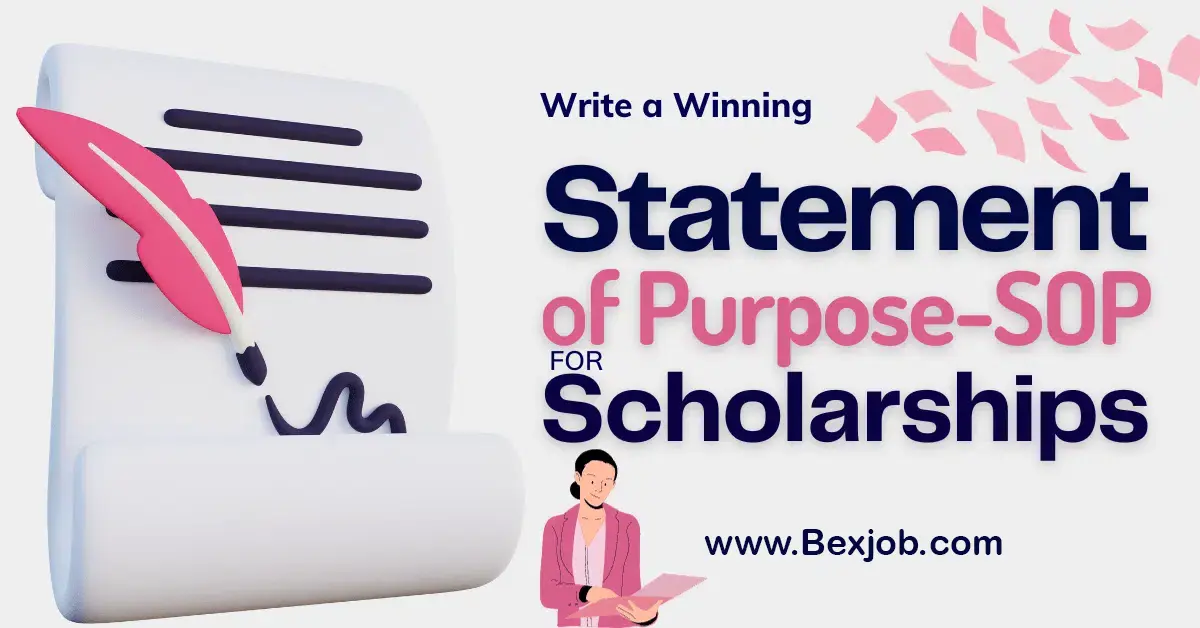 Statement of Purpose for Scholarships in 2024 (SOP)