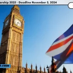 Chevening Scholarship 2025 – Application Last Date 5 November 2024